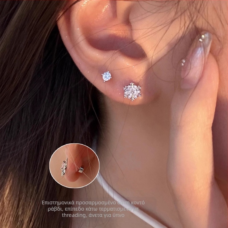 Σκουλαρίκια Simang Jewelry – υψηλής ποιότητας με συνθετικό ζιρκόνιο, ακίδες από τιτάνιο ατσάλι, επίχρυση επικάλυψη, για γυναίκες