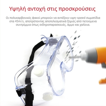 3M 1621af προστατευτικά γυαλιά με Αντι-Ομίχλη, Αντι-Χημικά, Αντι-Σκόνη, Αντι-Κρούσεις, UV Προστασία 99%