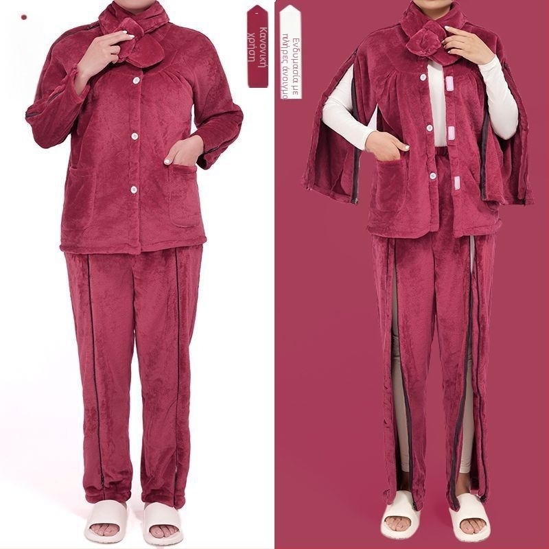 Σετ φροντίδας χειμώνα με φλίς και φερμουάρ, unisex, γούνινο γιακά, αντιβρωμιστικό