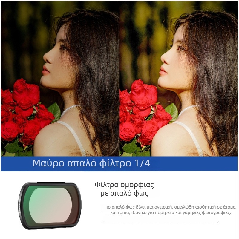 BRDRC Σετ Φίλτρων για DJI Osmo Pocket 3 — ND Φίλτρο, UV Προστατευτικό Φίλτρο, CPL Πολαριστικό Φίλτρο