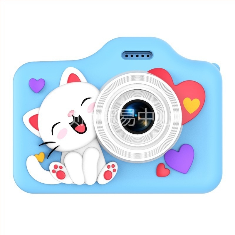 Ac02 Παιδική διπλής κάμερας μικρή ψηφιακή κάμερα με 2.0 ιντσών LCD, TF κάρτα, 4800–9600 pixel, ABS+TPU σώμα, διάρκεια μπαταρίας 1–3 ημέρες