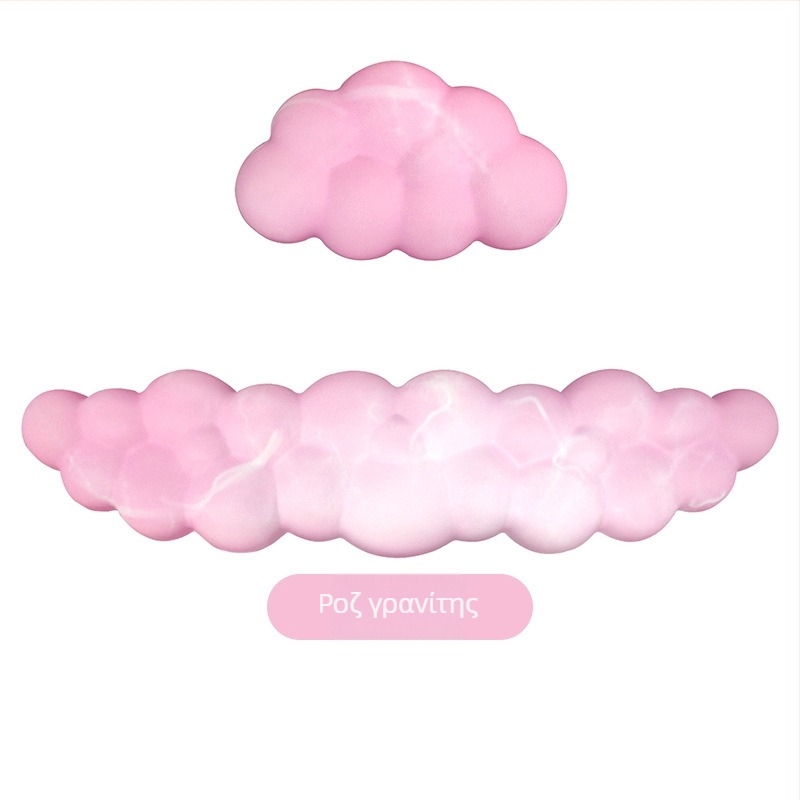Μαξιλάρι καρπού γραφείου, σιλικόνη, αδιάβροχο, μοντέλο εμπνευσμένο από σύννεφα, 330 g