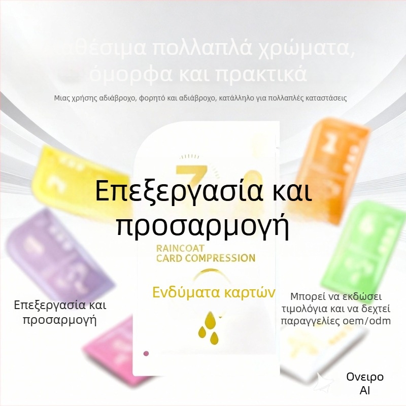 Πλήρης κάπα βροχής για ολόκληρο το σώμα, μίας χρήσης, από PE ύφασμα, για ενήλικες, 001