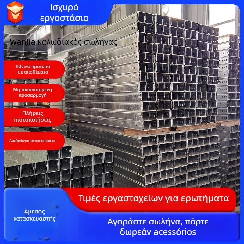 Καλωδιακός δίσκος τύπου κοίλου, γαλβανισμένος, με πυροπροστατευτικό επίχρισμα ψεκασμού, προσαρμοσμένη επεξεργασία για τη δρομολόγηση καλωδίων