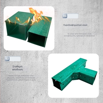 Fiberglass καλωδιακή γέφυρα με σχισμές, διαθεσιμότητα προσαρμογής, ευρεία χρήση