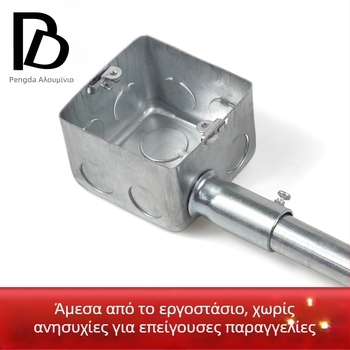 Μεταλλικό κρυφό κουτί σύνδεσης για ηλεκτρικά καλώδια, σειρά Κρυφό Κουτί, κωδικός προϊόντος 011