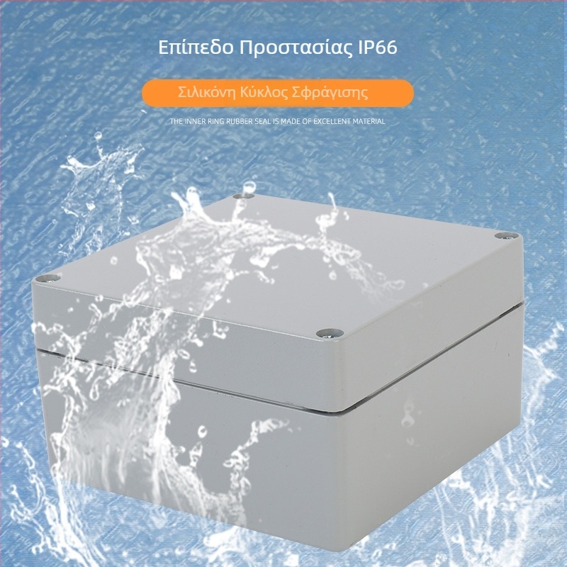 Εξωτερική IP66 θήκη σύνδεσης από χυτό αλουμίνιο, αδιάβροχη