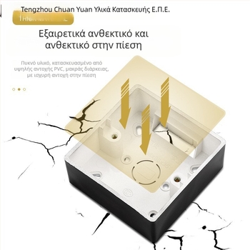 Κουτί Διακλάδωσης Τύπου 86, Επιφανειακή Τοποθέτηση – Για Διακόπτες και Πρίζες – Υπερ-Λεπτή Βάση