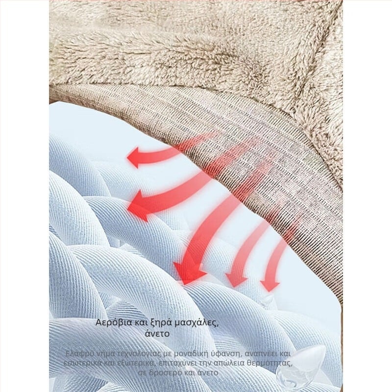 Σετ φλίς για χειμώνα: γιλέκο και παντελόνια, unisex, με φερμουάρ, ελαφριά ζεστασιά, διπλής όψης βελούδινη επένδυση