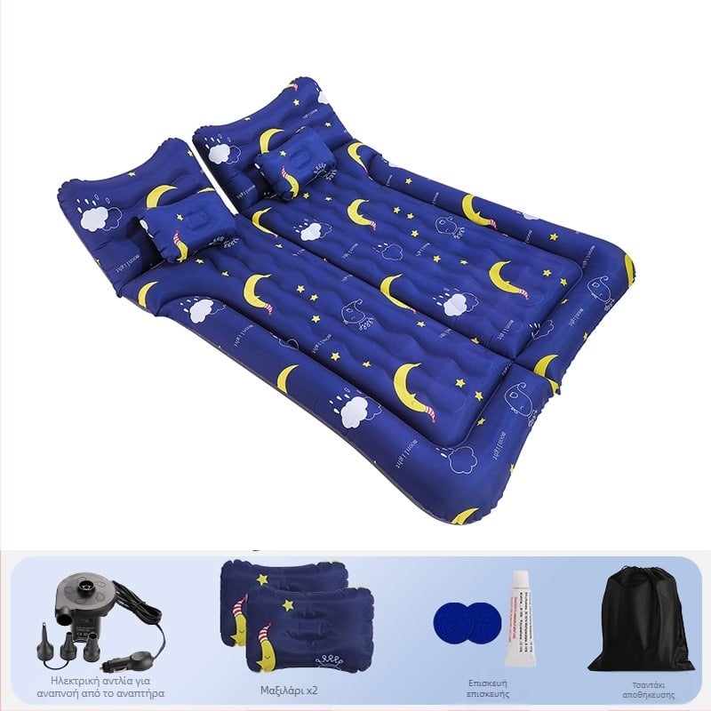 Universal SUV φουσκωτό κρεβάτι πορτμπαγκάζ αυτοκινήτου, PVC με φλοκ επίστρωση, χειροκίνητη πλήρωση, βάρος 3,3 kg, μέγιστο φορτίο 300 kg