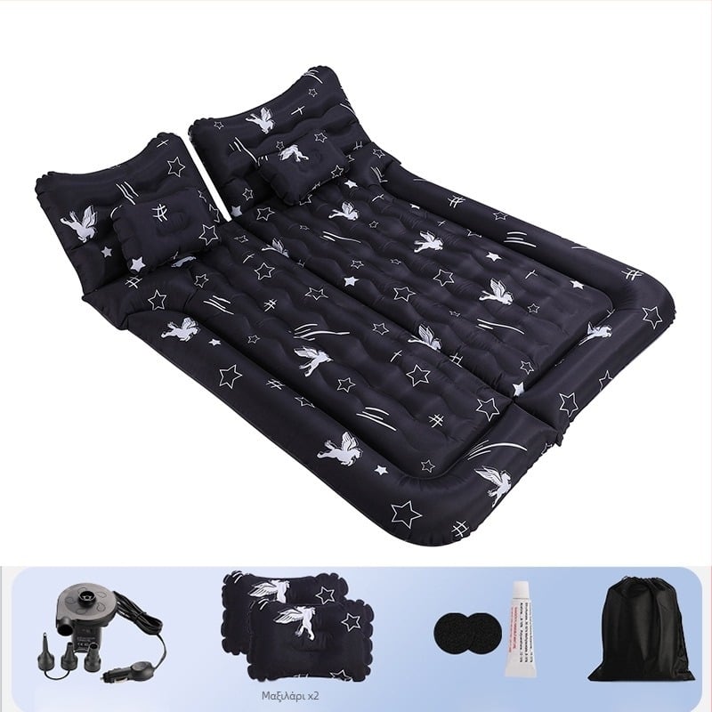 Universal SUV φουσκωτό κρεβάτι πορτμπαγκάζ αυτοκινήτου, PVC με φλοκ επίστρωση, χειροκίνητη πλήρωση, βάρος 3,3 kg, μέγιστο φορτίο 300 kg