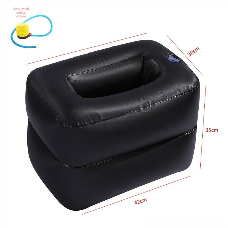 Rong Kyu PVC φουσκωτή βάση για το κενό πίσω καθίσματος αυτοκινήτου – πτυσσόμενη, χειροκίνητο φούσκωμα, μέγιστο φορτίο 50 kg