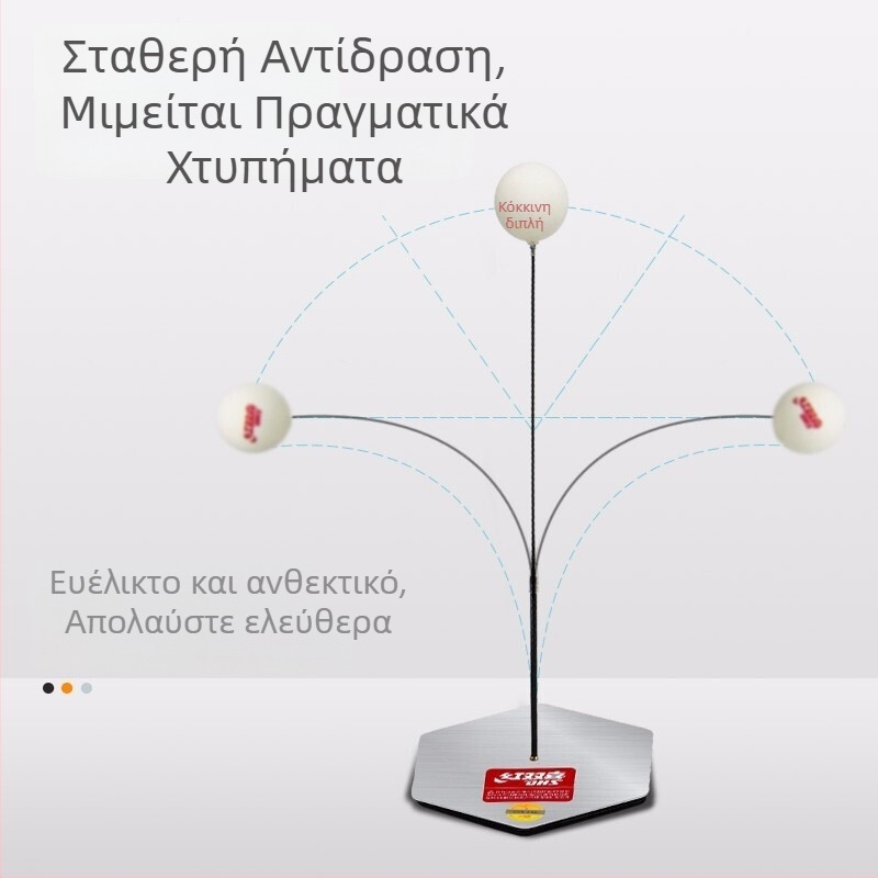 Double Happiness Εκπαιδευτής επιτραπέζιου τένις – Καρβονική βάση, Αντι-κόλλα λάστιχο, Ρακέτα με άμεσο χτύπημα (Άνοιξη 2020)