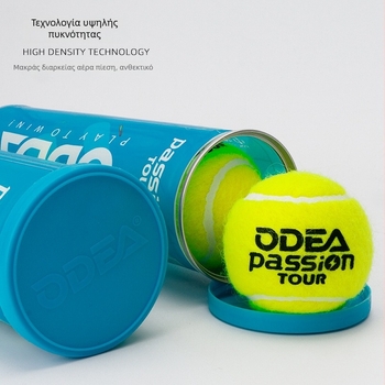 Μπάλα τένις Odea, κατασκευή από καουτσούκ, υψηλή ελαστικότητα, ανθεκτική αγωνιστική μπάλα, σετ 4 τεμαχίων.