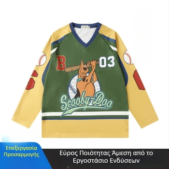 Στολή χόκεϊ επί πάγου, παραγόμενη κατά παραγγελία με ψηφιακή εκτύπωση σλουμπίμασης, γρήγορο στέγνωμα, 100% πολυεστέρας, για ενήλικες, unisex