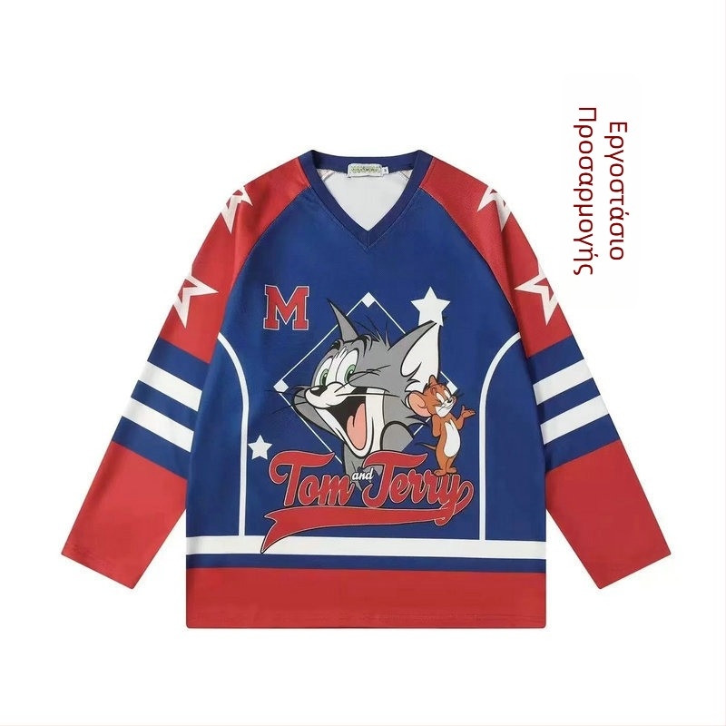 Στολή χόκεϊ επί πάγου, παραγόμενη κατά παραγγελία με ψηφιακή εκτύπωση σλουμπίμασης, γρήγορο στέγνωμα, 100% πολυεστέρας, για ενήλικες, unisex