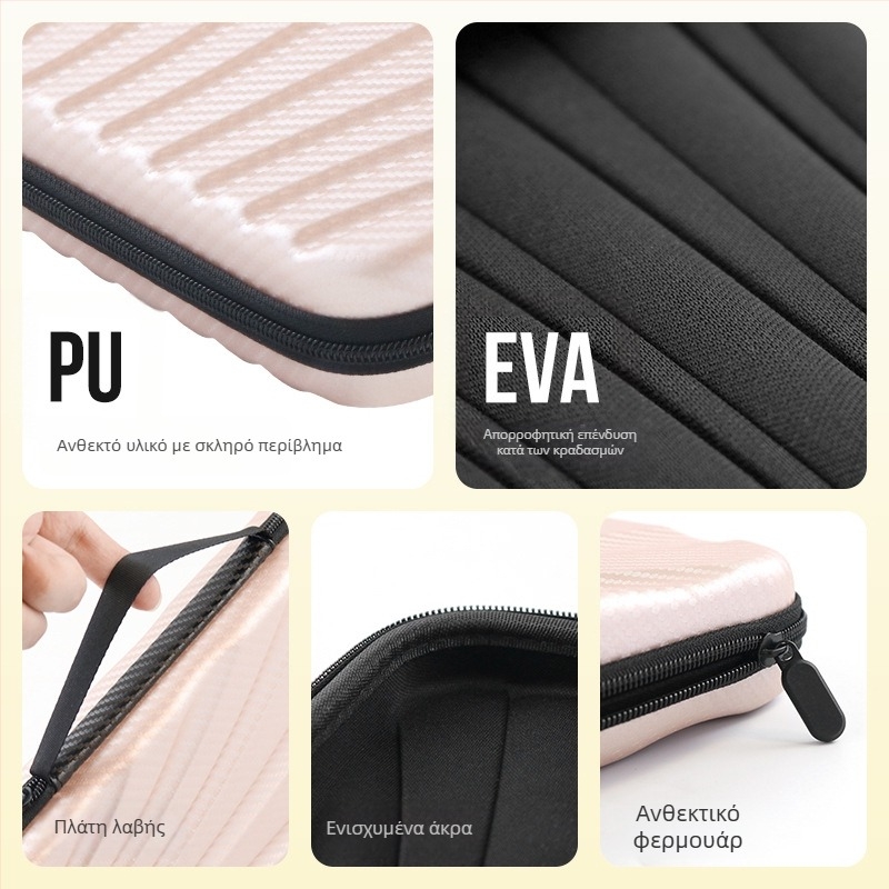 Τσάντα ρακέτας επιτραπέζιου τένις – PU σκληρός φάκελος, αντι-κρούση, αδιάβροχη και ανθεκτική στη σκόνη, κατάλληλη για επιτραπέζιο τένις και μπατμίντον, μάρκα Boli