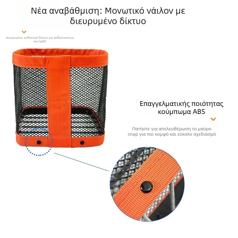 Συλλέκτης Μπαλών Επιτραπέζιας Αντισφαίρισης — Φορητός Τηλεσκοπικός Δίχτυ, Για Προπονητικό Χώρο, Χωρίς Νεκρές Γωνίες Κάλυψη, Καλάθι Συλλογής Μπαλών