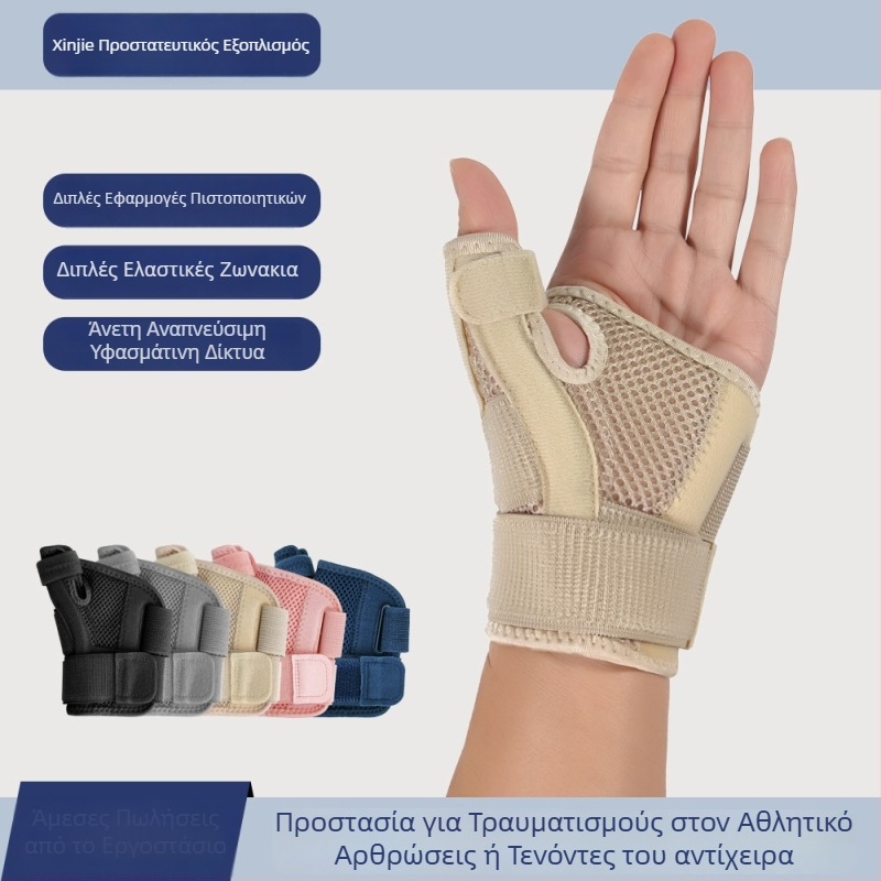 Προστασία χεριού για αντίχειρα – προστασία τένοντα, παλάμη από νάιλον, ιμάντας συμπίεσης, σταθεροποίηση δακτύλου