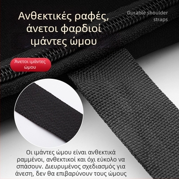 Φορητή τσάντα για κοντάρια ψαρέματος, μεγάλης χωρητικότητας, με ενισχυμένα διαμερίσματα εξοπλισμού και θήκες για δολώματα