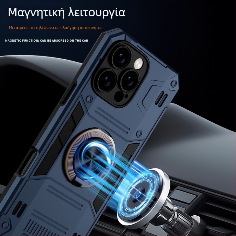 Θήκη κινητού με δαχτύλιο για κράτημα και πλήρη κάλυψη – TPU, κατασκευή με έγχυση, προσαρμοζόμενη