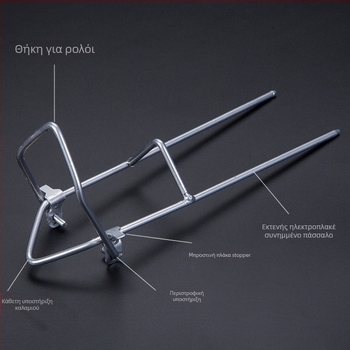 Hongliang Εξοπλισμός Ψαρέματος: Μεταλλικό Σταθερό Στήριγμα Καλάμια Ψαρέματος, Πτυσσόμενο και Παχύτερο Πλαίσιο