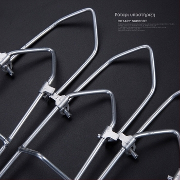 Hongliang Εξοπλισμός Ψαρέματος: Μεταλλικό Σταθερό Στήριγμα Καλάμια Ψαρέματος, Πτυσσόμενο και Παχύτερο Πλαίσιο