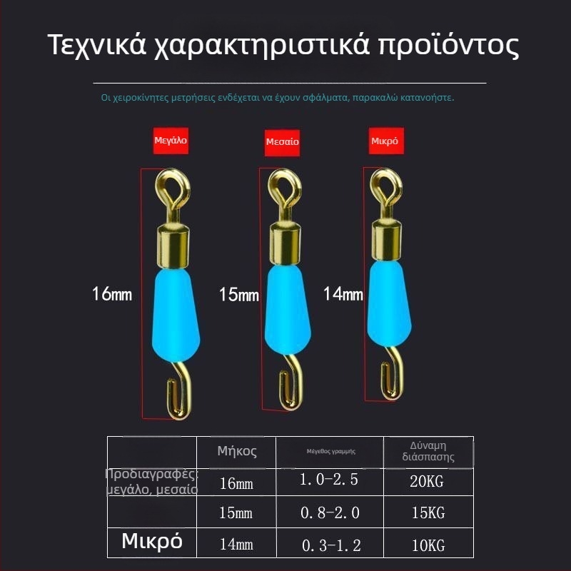 Αντιμπλέξ σιλικόνης γρήγορος κλιπ υπογραμμής με συνδετήρα και δαχτυλίδι σε σχήμα οκτώ για αλιευτικά αξεσουάρ