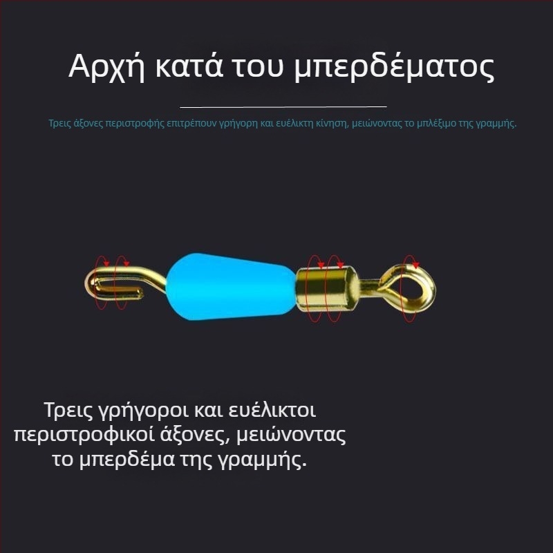 Αντιμπλέξ σιλικόνης γρήγορος κλιπ υπογραμμής με συνδετήρα και δαχτυλίδι σε σχήμα οκτώ για αλιευτικά αξεσουάρ