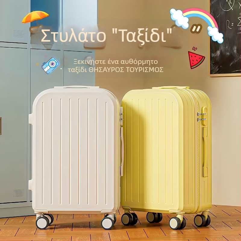 Βαλίτσα ABS/PC με φερμουάρ, υπερ-ελαφριά, ανθεκτική στη φθορά, αντι-κλοπή, κατάλληλη για αεροπλάνο, με περιστρεφόμενους τροχούς, βάρος 2,8 kg.