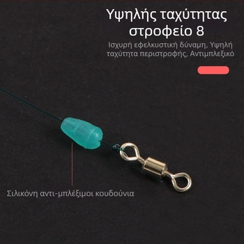 Σετ κύριας γραμμής αλιείας από νάιλον με ενισχυμένους κόμπους, για αλιεία σε ποταμούς και λίμνες, μήκος 7.2