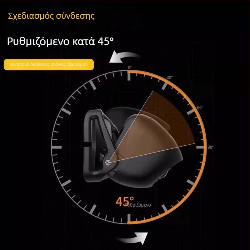 Φακός κεφαλής, επαναφορτιζόμενος, αδιάβροχος, για νυχτερινό ψάρεμα, φορητός