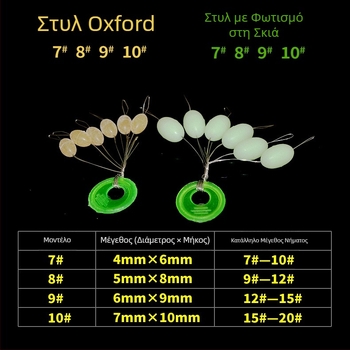 Oxford Φωτεινά Space Beans σετ γραμμής αλιείας (Προέλευση: Κίνα)