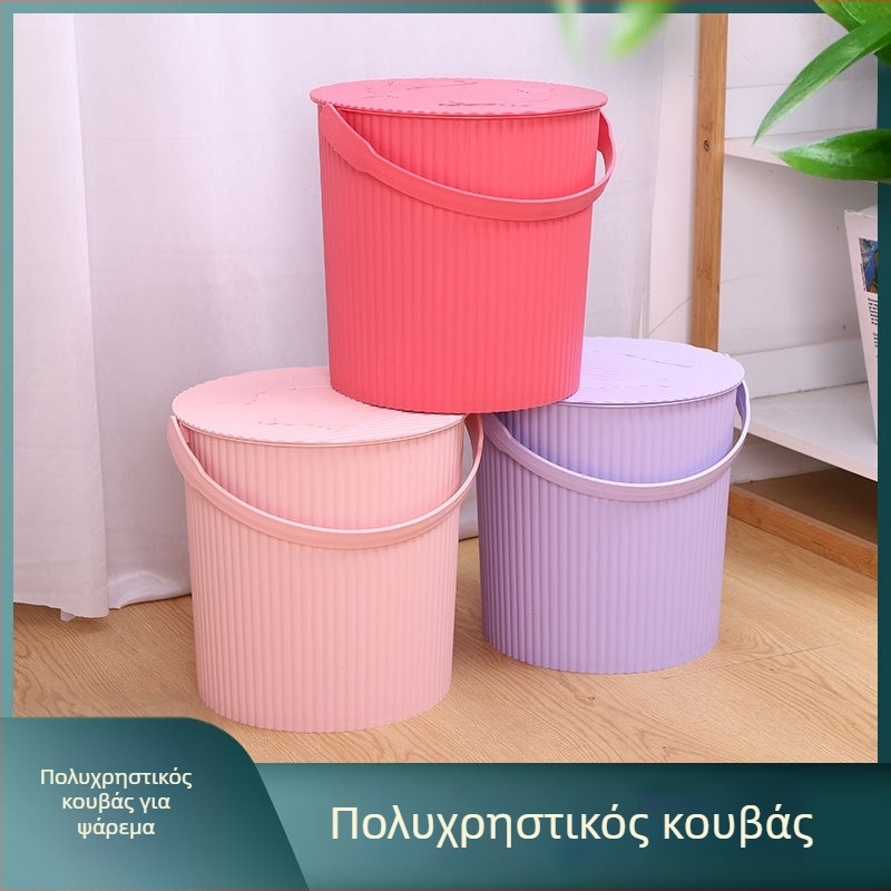 Μεταφερόμενος πλαστικός κάδος αποθήκευσης με καπάκι, στυλ κορεατικό, μάρκα Youjie, 560 g, κατάλληλος για ταξιδιωτική αποθήκευση και δώρα