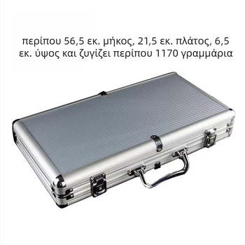 Σετ θήκης μάρκες πόκερ από αλουμινένιο κράμα, μοντέλο 300 – 16 τεμάχια, προσαρμοσμένη επεξεργασία