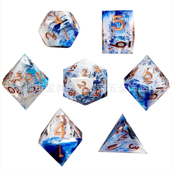 Ζάρια Xindarong, μεταλλικά, 20 όψεων, σετ 100 τεμάχια