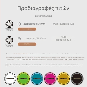 Κεραμικά poker chips για Texas Hold'em, προσαρμόσιμο anime merch, μάρκα Xinyi • Υλικό: κεραμικό • Διαμόρφωση: διαθέσιμη • Κατάλληλο για επιτραπέζια παιχνίδια και παιχνίδια καρτών