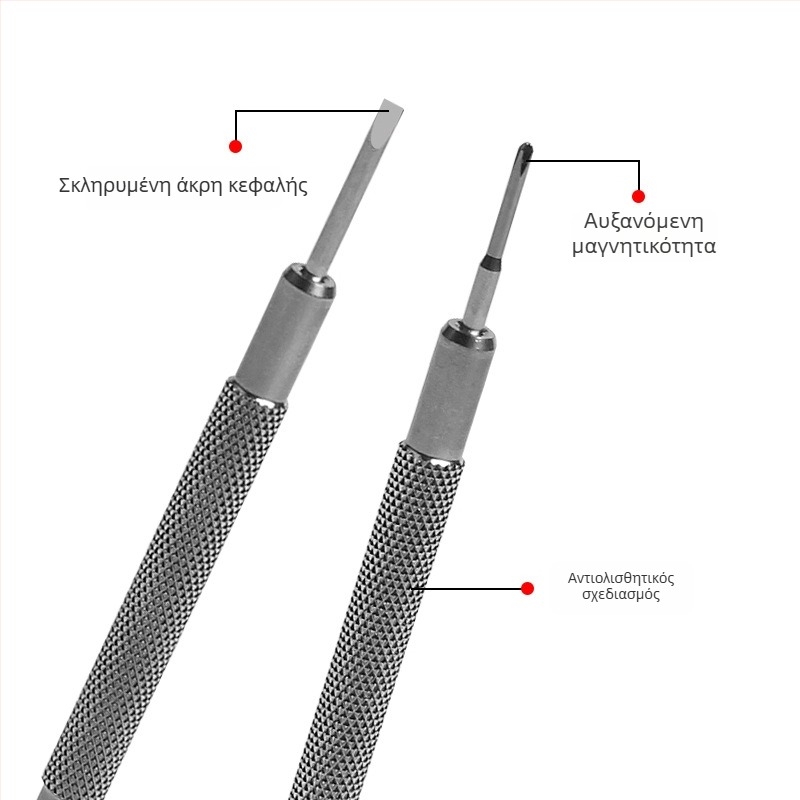 Time Chi σετ κατσαβιδιών για ρολόγια – κεφαλές από ανοξείδωτο χάλυβα νικελοχρωμίου, λαβή από εργαλειακό χάλυβα, μη μαγνητικά, χωρίς μόνωση