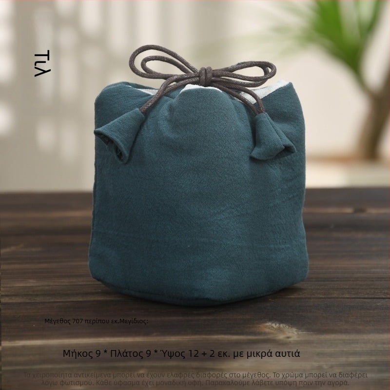 Σετ για τελετή τσαγιού με θήκη από ύφασμα για αποθήκευση, λογότυπο εκτυπωμένο, Ten brocade, 30–70 g, συσκευασία OPP