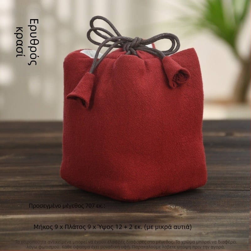 Σετ για τελετή τσαγιού με θήκη από ύφασμα για αποθήκευση, λογότυπο εκτυπωμένο, Ten brocade, 30–70 g, συσκευασία OPP