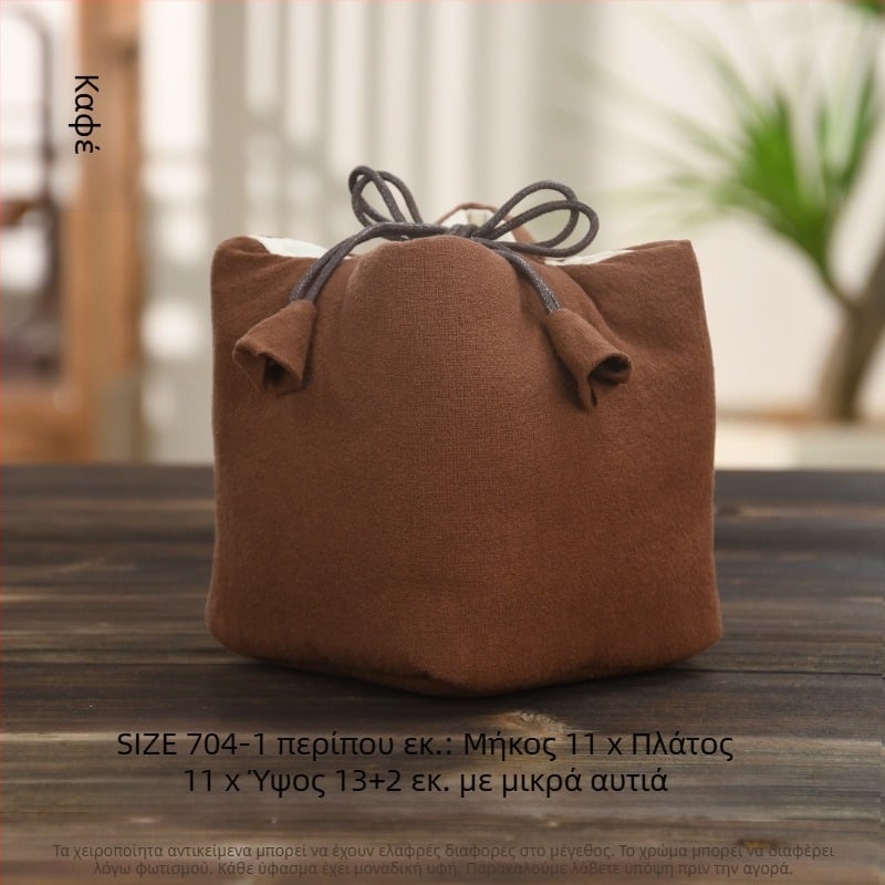 Σετ για τελετή τσαγιού με θήκη από ύφασμα για αποθήκευση, λογότυπο εκτυπωμένο, Ten brocade, 30–70 g, συσκευασία OPP