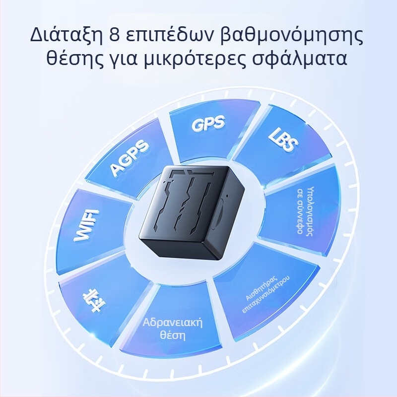 Εντοπιστής GPS αυτοκινήτου με BeiDou πλοήγηση (ακρίβεια 5m; μνήμη 1024MB; διάρκεια μπαταρίας 720h; συναγερμοί: δόνηση, διακοπή ρεύματος, SOS, γεωπεριοχή, υπερβολική ταχύτητα; χάρτες Baidu, Amap)
