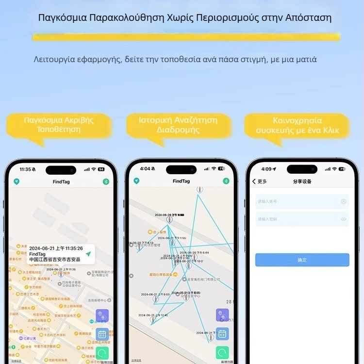 Παγκόσμιος εντοπιστής GPS για παιδιά, ηλικιωμένους και κατοικίδια — Μοντέλο GJ001, Wheat, ABS περίβλημα, μπάζερ
