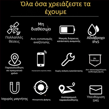 Εντοπιστής GPS με ισχυρό μαγνήτη, εγκατάσταση χωρίς καλώδια και αντι-κλοπικό, ασύρματος σε κατάσταση παρακολούθησης — μοντέλο TQ744, ακρίβεια GPS 10 m, συναγερμός περίφραξης, IPx5 αδιαβροχοποίηση, μνήμη 32+32