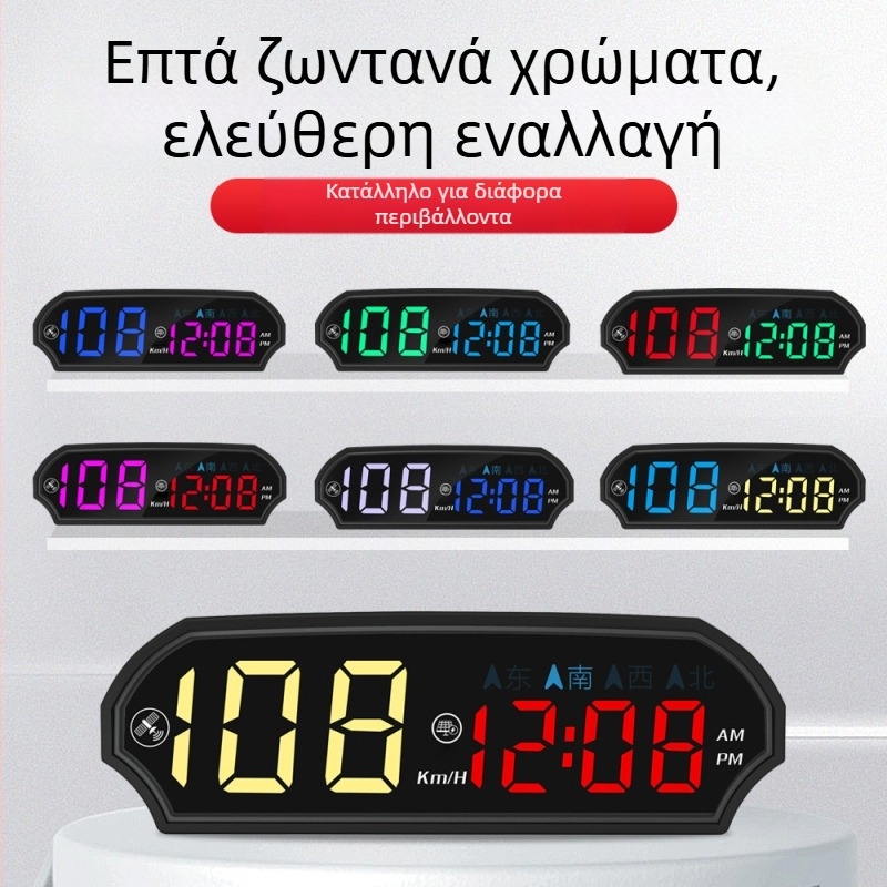 Ηλιακό HUD Head-Up Display για αυτοκίνητο με ραντάρ μέτρησης ταχύτητας, ασύρματο GPS, απλός σχεδιασμός — Μάρκα AOEDI, Προέλευση Shenzhen, Τροφοδοσία USB, Βάρος 0,2 kg