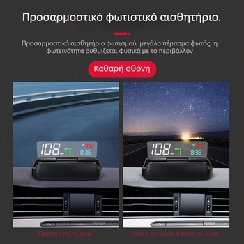Αυτοκινήτου HUD MX-GPS, USB τροφοδοσία, χειροκίνητος έλεγχος, 58 g