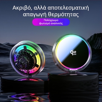 Qi2.2 μαγνητικός κρατήρας κινητού αυτοκινήτου με ασύρματη φόρτιση, αντιδονήσεις, στήριξη σε αεραγωγό, καθολική πλαστική βάση
