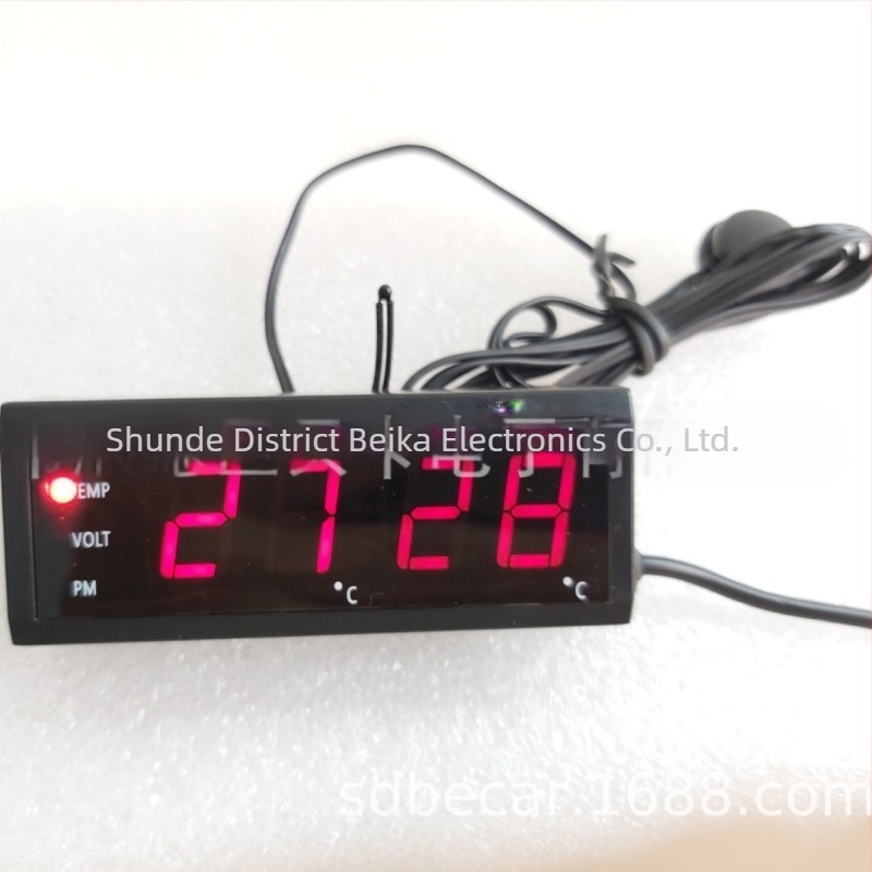 EC10 HUD οθόνη με LED ψηφιακό βολτόμετρο, θερμοκρασία εντός και εκτός αυτοκινήτου, ρολόι