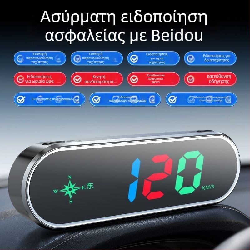 Όργανο αυτοκινήτου ραντάρ προειδοποίησης με Beidou HUD, φωνητική ανακοίνωση ταχύτητας και ειδοποιήσεις — Κωδικός προϊόντος: 41741z64h75252; Διαμόρφωση διαθέσιμη; Λειτουργία: διάφορες ενότητες προειδοποιήσεων