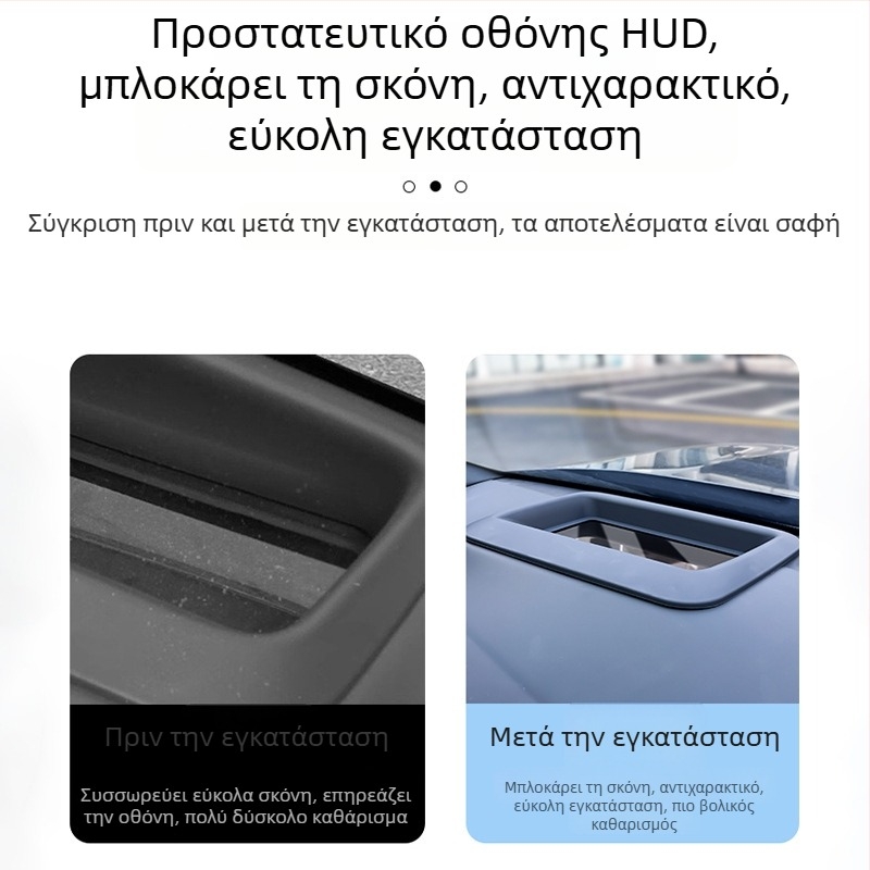 Κάλυμμα προστασίας HUD για Mercedes‑Benz GLS/GLE (2021–2024), ανθεκτικό στη σκόνη και στις γρατσουνιές